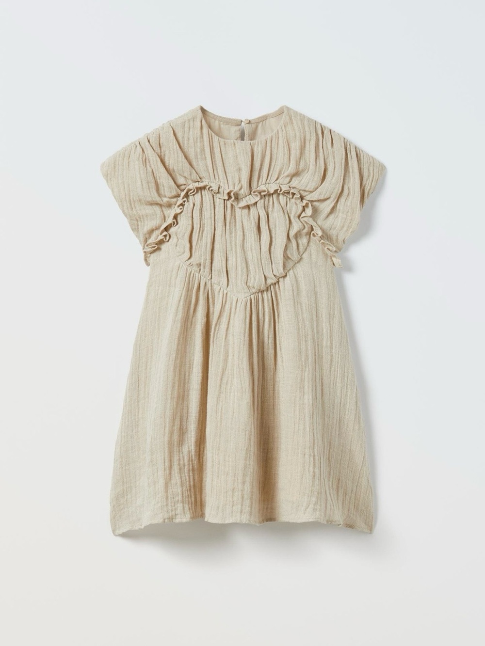 Zara girl structured heart dress